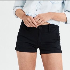 Black khaki shorts